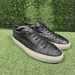 Good Man Brand Edge Lo Top Premium Black Leather Sneakers Mens Size 13